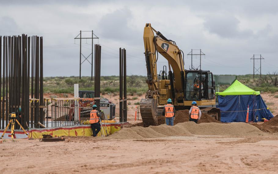 Construction on a new ventilation system is shown at the U.S. Department of Energy’s Waste Isolation Pilot Plant that stores transuranic radioactive waste in the desert between Hobbs and Carlsbad, N.M., on Tuesday, Aug. 17, 2021.
