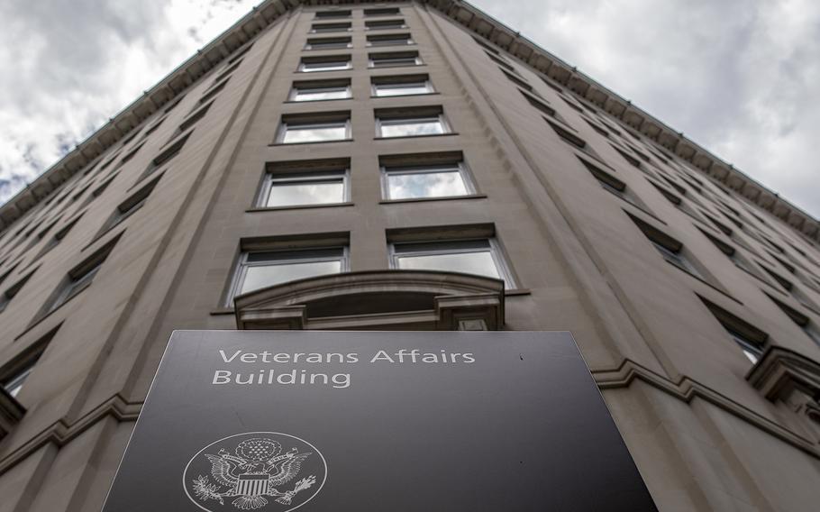 The Department of Veterans Affairs building in Washington, D.C., is shown in this undated file photo. 