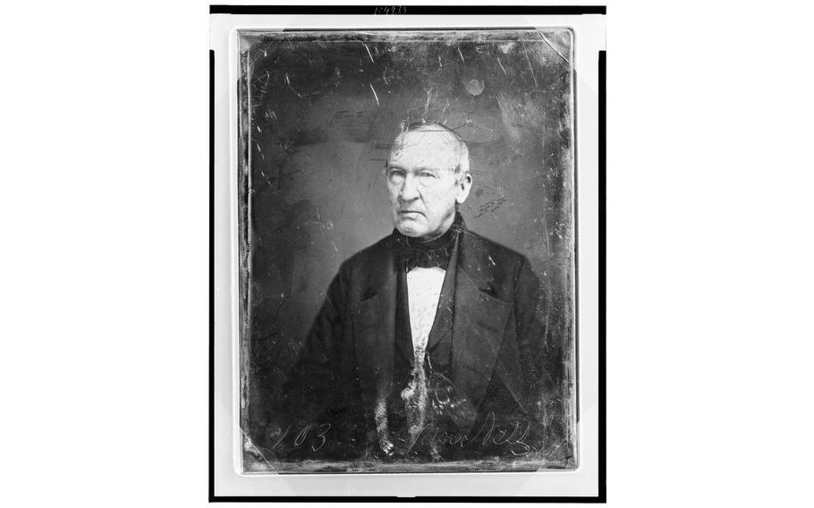 An 1844 photograph of John Peter Van Ness, an enslaver who represented New York in Congress and later served as mayor of Washington. In D.C., an elementary school, a street and a Metro station are named for him. 