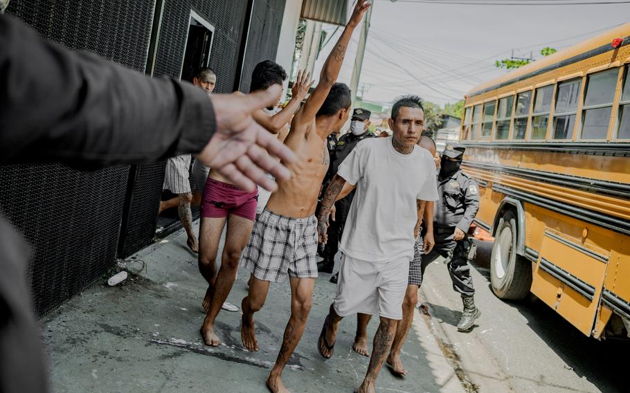 Alleged gang members are held at the detention center. 