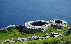 Ancient ring forts along the Dingle Way. 