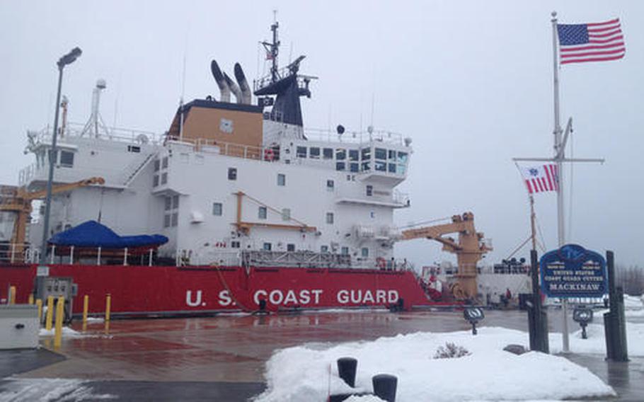 Currently, the Coast Guard’s Great Lakes District commands only one heavy icebreaker, the USCGC Mackinaw, shown here at Millard D. Olds Memorial Moorings, the cutter's home-port of Cheboygan, Mich., in 2013.