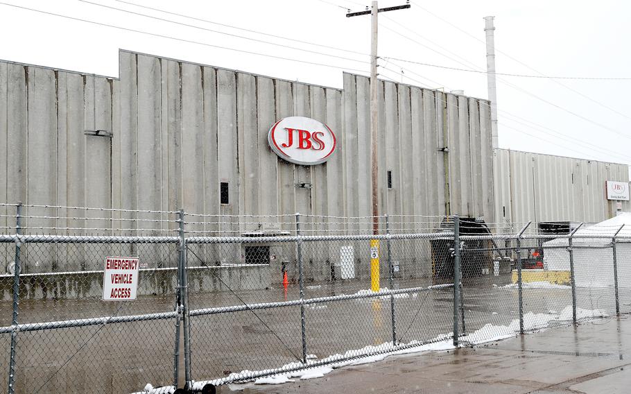 The JBS meatpacking plant in Greeley, Colo., was the victim of a recent cyberattack. 