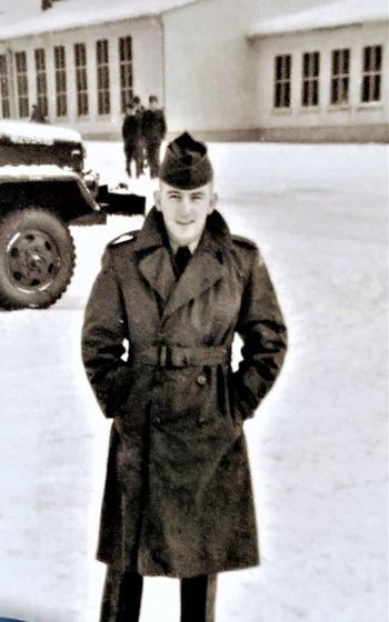 Kenneth Aungst in Nellingen, Germany in 1955. 