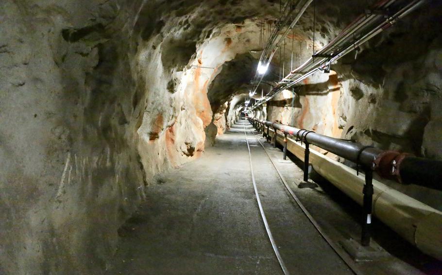 A tunnel inside of the Red Hill underground fuel storage facility in Hawaii, Jan. 26, 2018. 