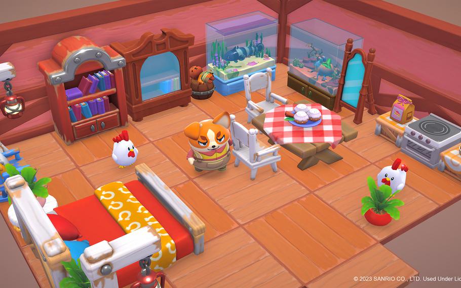 Players can decorate empty cabins in Hello Kitty Island Adventure, and that will attract different visitors. 