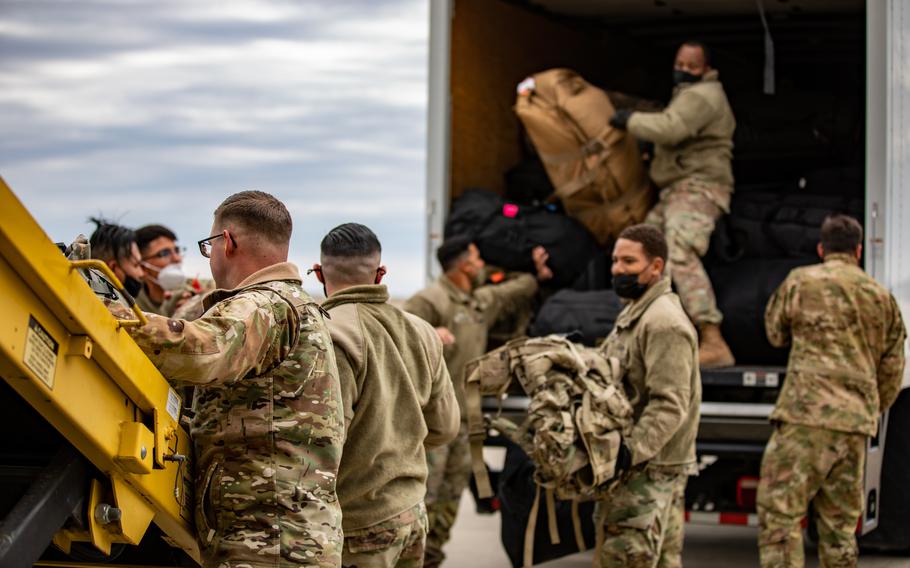 Roughly 160 soldiers from the III Armored Corps at Fort Hood, Texas, deployed to Europe on March 7, 2022, as part of the 7,000 U.S. military personnel earmarked to support the NATO Response Force announced Feb. 24. 