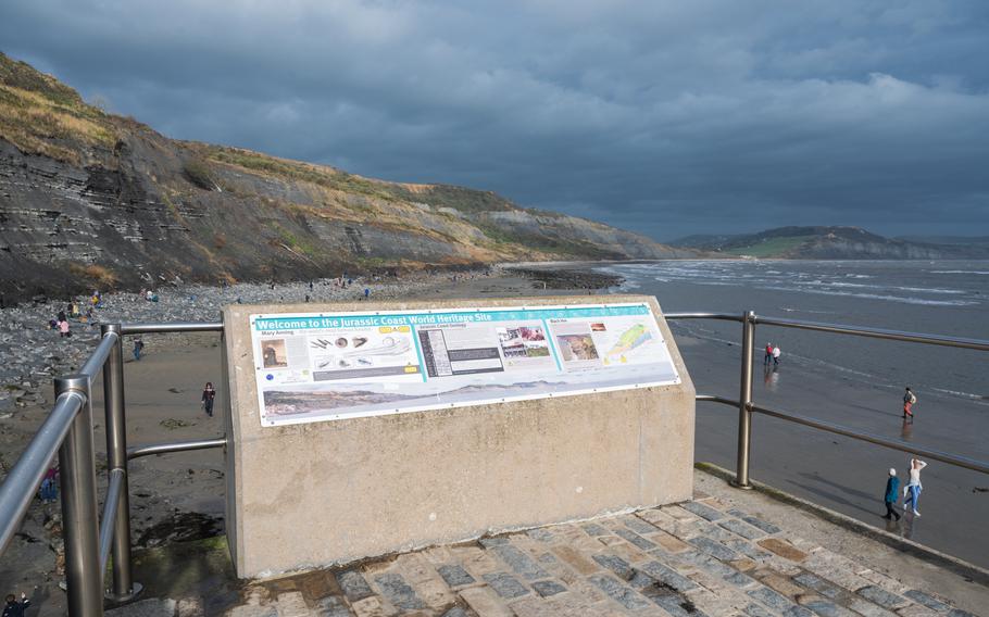 Jurassic Coast sign board