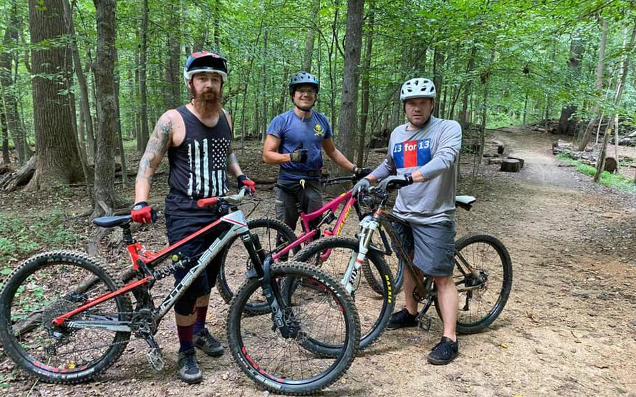 Since Sept. 11, U.S. Marine Corps veteran Josh Stears has been biking 13 miles a day to raise funds for Platoon 22, which seeks to prevent veteran suicide.