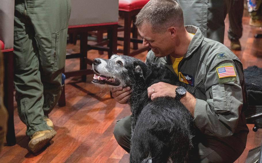 Col. Andrew J. Campbell, outgoing commander of 374th Airlift Wing at Yokota Air Base, Japan, attended a gathering at Yokota Air Base, Japan, ahead of turning over command on June 23, 2022. 