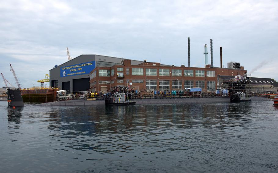 USS Virginia (SSN 774) successfully exits dry dock at Portsmouth Naval Shipyard, Kittery, Maine, on June 22, 2021. 