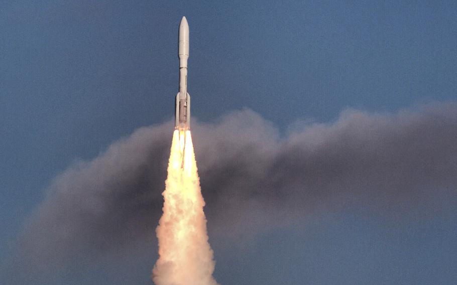 A ULA Atlas V rocket lifts off from Cape Canaveral Space Force Station, Florida, carrying a GOES-T weather satellite, on March 1, 2022.  