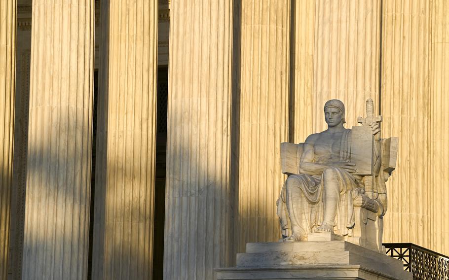 The Supreme Court building in Washington. 