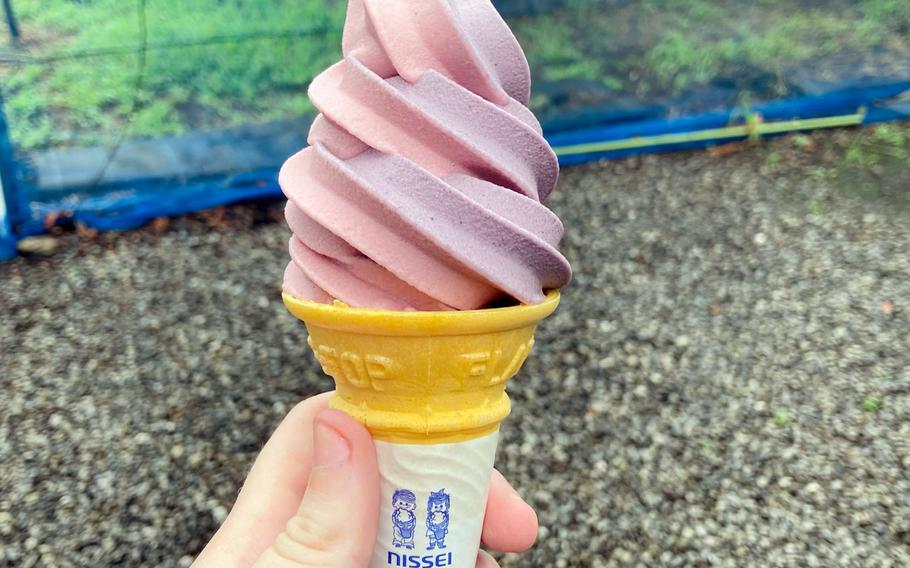 In addition to baked goods, Berry Cottage in Ome, Japan, offers ice cream made from seasonal fruit. 
