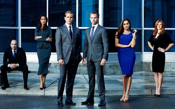 The cast of “Suits,” which is enjoying a resurgence in popularity on Netflix. This summer, the show, which is also on Peacock (owned by NBCUniversal parent Comcast), has been the most streamed title for six consecutive weeks on U.S. television sets, with more than 20 billion viewing minutes, according to Nielsen. “Suits” set a viewership record for a series acquired by a streaming service, Nielsen said in a recent report.