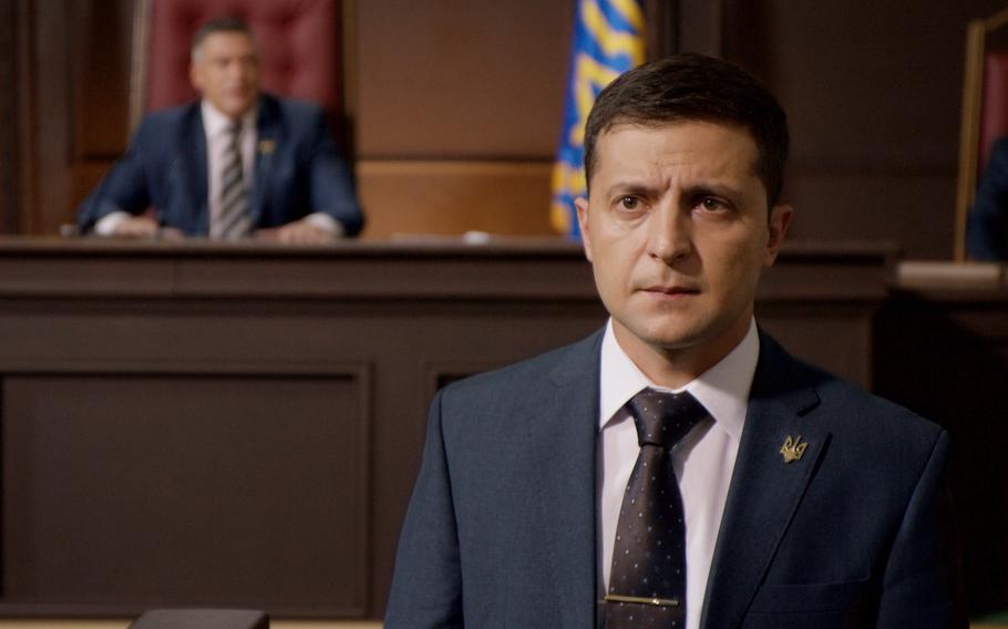 Ukraine President Volodymyr Zelenskyy’s career did not start out in politics, rather the actor and comedian ascended to the presidency largely thanks to the popularity of the Ukrainian TV show “Servant of the People.”