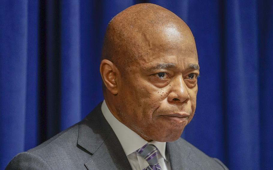 New York Mayor Eric Adams attends a briefing on Feb.14, 2023, in the Bronx, New York.  