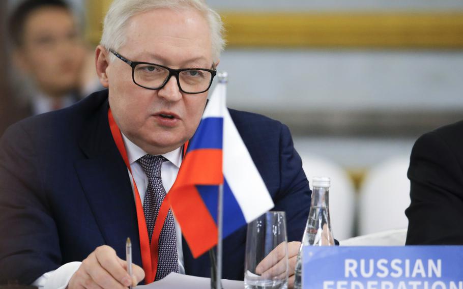 Russian Deputy Foreign Minister Sergei Ryabkov attends a conference in Beijing, China, on Jan. 30, 2019. According to reports on Thursday, Jan. 13, 2022, Ryabkov, who led the Russian delegation at the security talks in Geneva on Monday, has said he could “neither confirm nor exclude” the possibility of Russia sending military assets to Cuba and Venezuela.