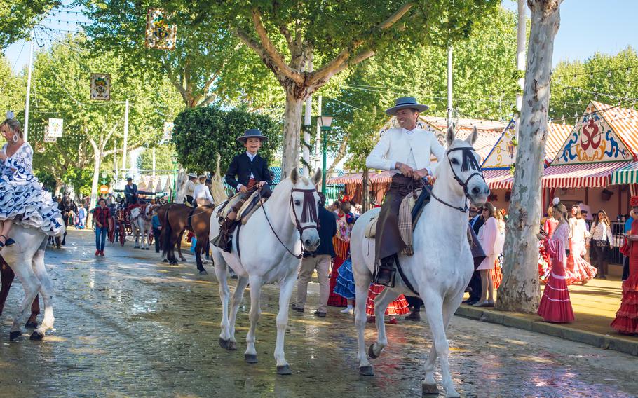 Enjoy a spring fair in Seville, Spain, on a May 7 tour through Rota ITT.