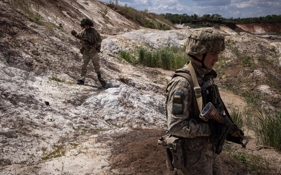 More training from the 93rd Brigade. The prospect of being sent to dangerous front-line positions without adequate training is a main reason many Ukrainian men fear conscription. 