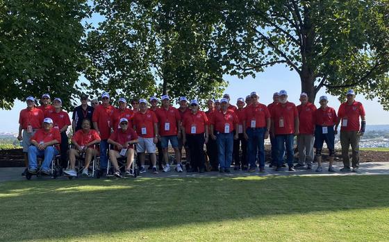 Cedar Valley Honor Flight veterans during their visit to Washington, D.C., on Sept. 21, 2022.