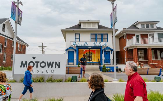 Guests on a tour walk up to enter the Motown Museum. Most recently, the Motown Museum has seen improvements as part of a $55 million, 40,000-square-foot expansion that offers more new and exciting ways for fans to immerse themselves in everything Motown. 