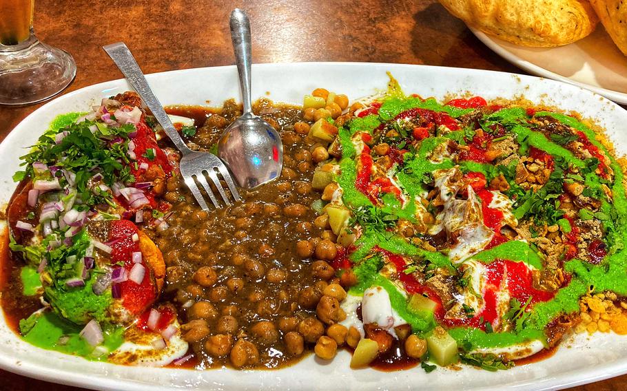 Rita’s Royal Mix Chaat, a dish served at Rita’s Chilli Chaat Corner, which opened in 1968.