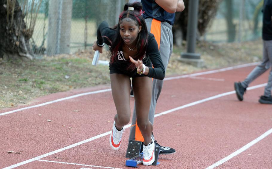 Senior Trinity Brown will run relays and sprints for Daegu.