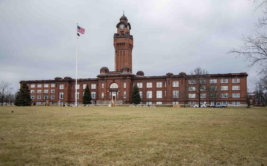 A photo of Naval Station Great Lakes.