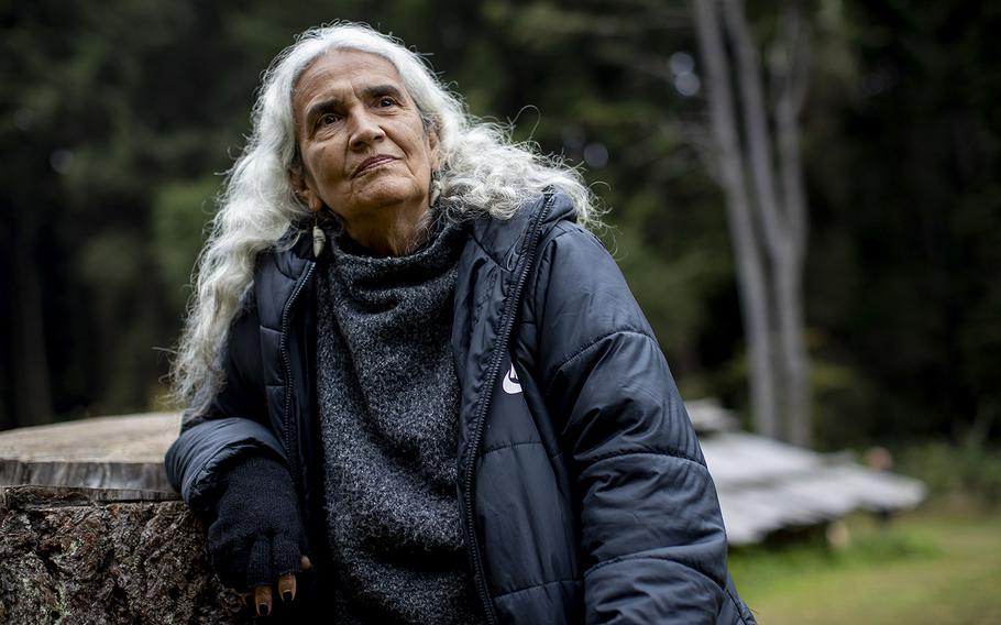 Yurok Tribal Court Judge Abby Abiranti focuses much of her work on the missing and murdered indigenous people. She’s seen on Oct. 3, 2022, in Trinidad, California. (