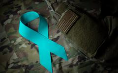 The teal ribbon is a national symbol of support for victims of sexual assault, and is used by the Defense Departments Sexual Harassment/Assault Response and Prevention programs. A Government Accountability Office review found that the armed services failed to fully implement more than 10% of legally imposed requirements to address sexual assault, including some that date to more than 15 years ago. 