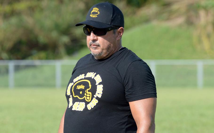 Sergio Mendoza enters his 18th season as Kadena coach, seeking his 11th Okinawa regular-season title and to extend his Pacific-record seven Far East Division I titles.