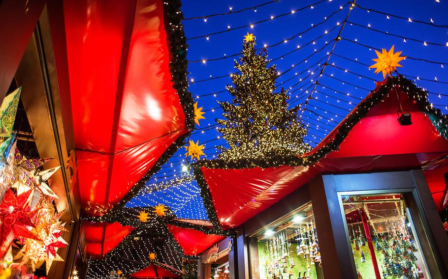 Christmas markets abound this time of year across Europe, such as this scene from Cologne, Germany. Baumholder and Wiesbaden outdoor recreation groups plan trips in December to Cologne’s Christmas market.