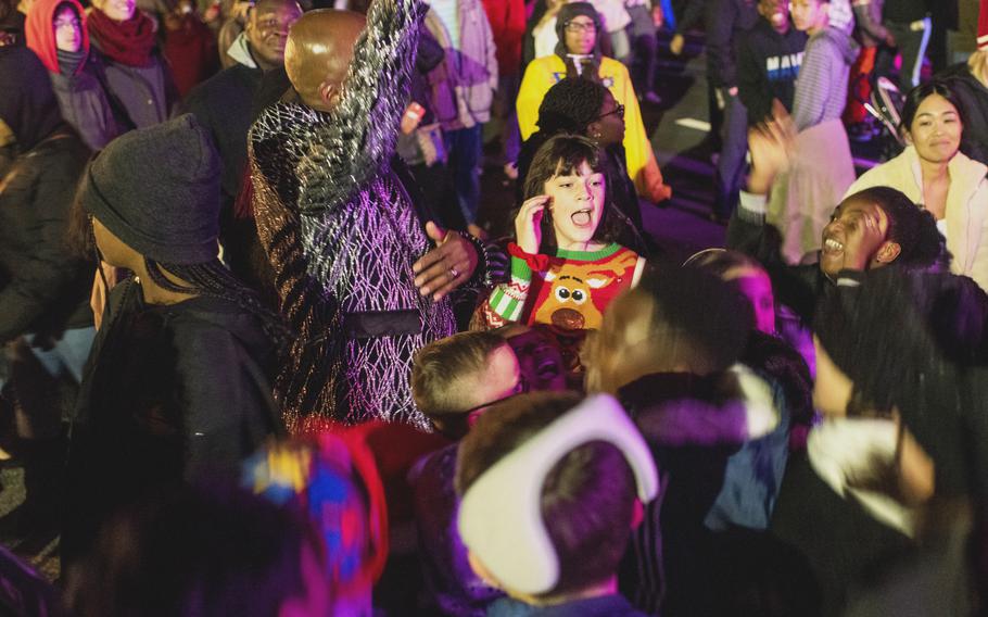 The residents of Marine Corps Air Station Iwakuni, Japan, turned out for a tree lighting event on Dec. 3, 2022. 