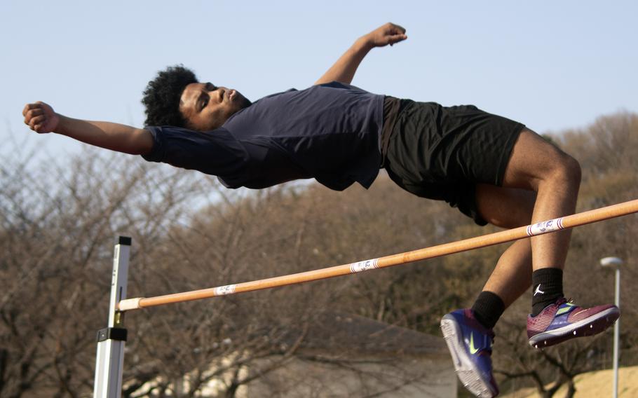 Junior jumper Kalil Irby, Zama's male Athlete of the Year.