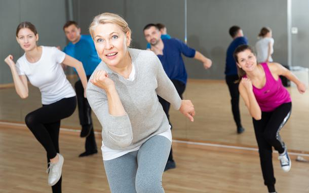 Group fitness classes can be intimidating.