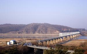 Freedom Bridge, overlooking the Imjin River, is seen from the South Korean side on Jan. 4, 2007. 