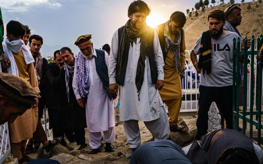 Ajmal Ahmadi grieves for his family, all 10 civilians who were killed in a U.S. drone strike in Kabul, Afghanistan.