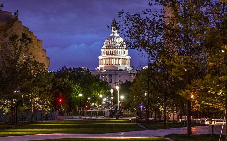 The U.S. Capitol is seen from the Dwight D. Eisenhower Memorial in Washington, D.C. on Sept. 8, 2020. According to reports on Tuesday, March 7, 2023, leaders of the House Foreign Affairs Committee are calling on the Biden Administration to determine within four months whether a Chinese surveillance company should be sanctioned for human rights violations. 