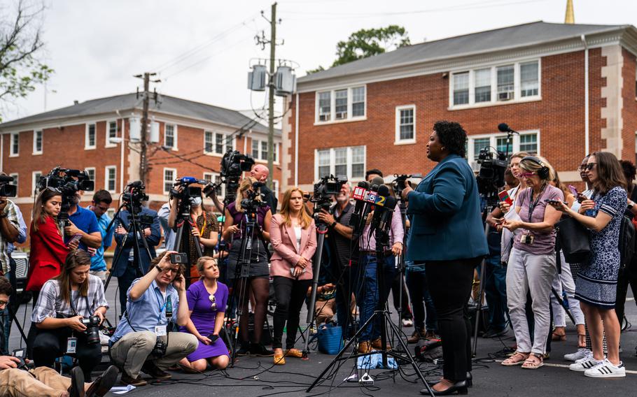 Stacey Abrams, who disputed but ultimately accepted the results of the 2018 Georgia governor election, said she will accept the result of the 2022 race against Brian Kemp. 