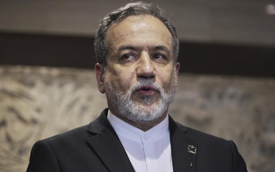 Iranian Foreign Minister Abbas Araghchi.