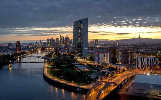 The European Central Bank (ECB) is pictured in Frankfurt, Germany, Friday, May 19, 2023. The ECB celebrates its founding date 25 years ago on Wednesday. (AP Photo/Michael Probst)