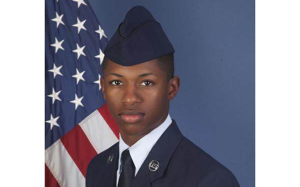 FILE - This photo provided by the U.S. Air Force, shows Senior Airman Roger Fortson in a Dec. 24, 2019, photo. (U.S. Air Force via AP, File)