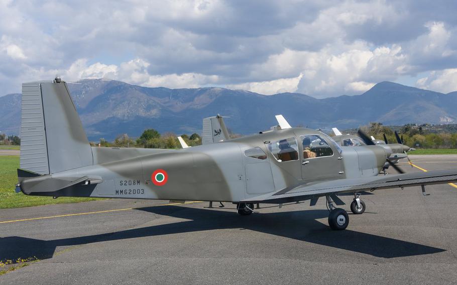 Two Italian air force pilots were killed when their Siai Marchetti 208 airplanes collided during a training exercise near Rome on March 7, 2023. 