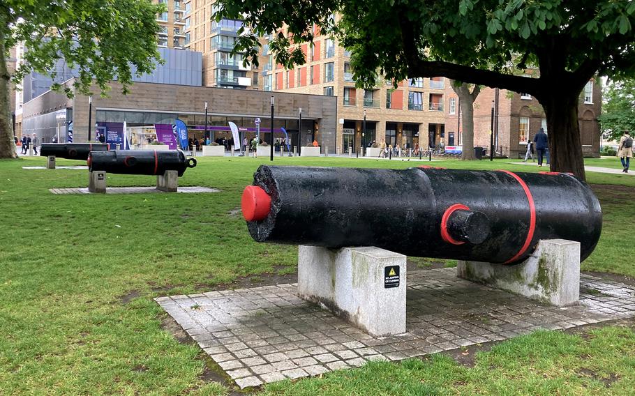 The square in front of Woolwich’s Elizabeth Line station. 