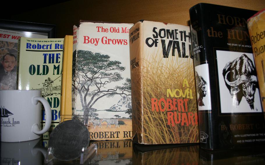 The Robert Ruark Inn in Southport, N.C., once the childhood summer home of the renowned journalist and outdoorsman, has an extensive collection of Ruark’s books and memorabilia. 