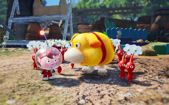 Pikmin 4 has plenty of improvements to controls and upgrades to gameplay, including a space dog helper named Oatchi. 