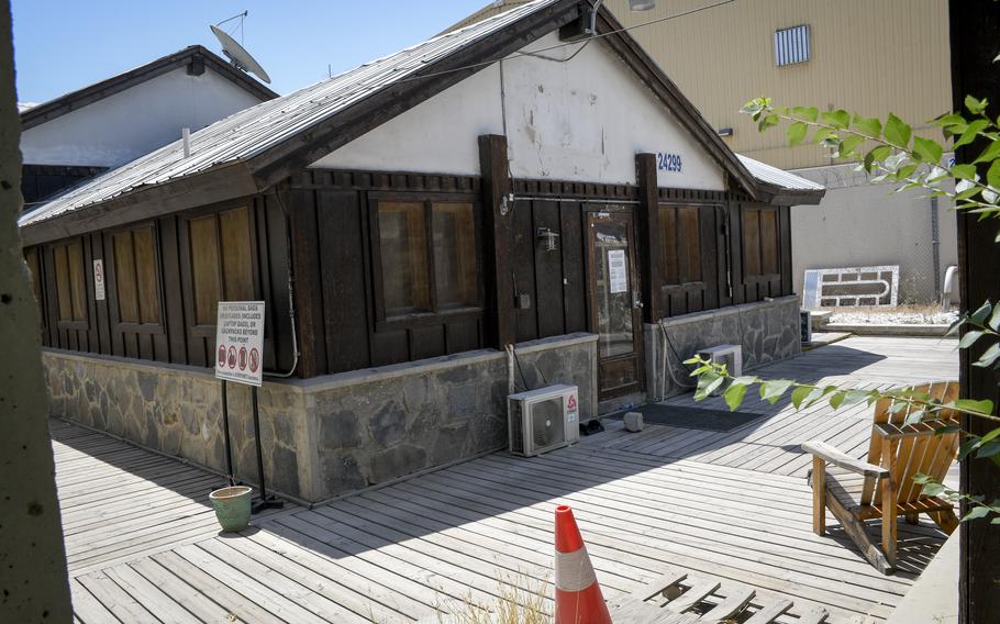 The USO Pat Tillman center at Bagram Airfield, Afghanistan, is empty July 7, 2021 after a transfer of the base from the U.S. to Afghan forces the previous week. 