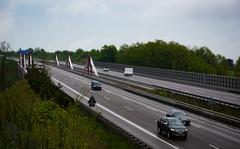 Highway A6 in Kaiserslautern, Germany, May 5, 2022. The road is a major thoroughfare for commuters and travelers, and runs between U.S. Army and Air Force bases.