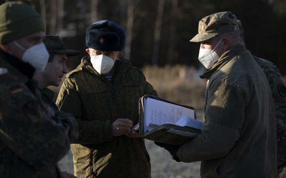 U.S. Army Europe and Africa hosted Russian inspectors at U.S. Army Garrison Bavaria in Germany on Dec. 21-22, 2021. The visit was in accordance with the Vienna Document 2011.